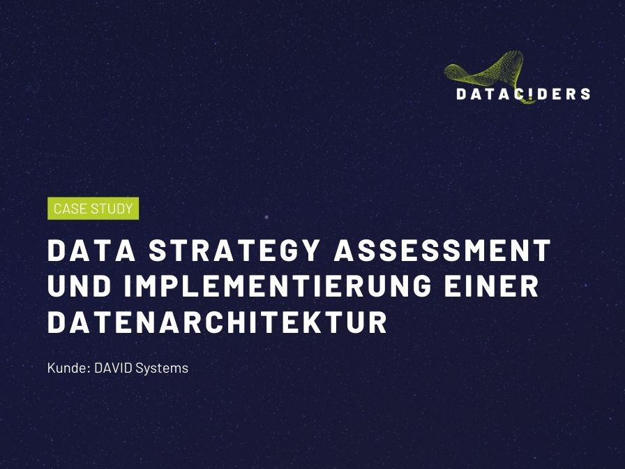 Titelbild Dataciders Case Study Data Strategy Assessment.