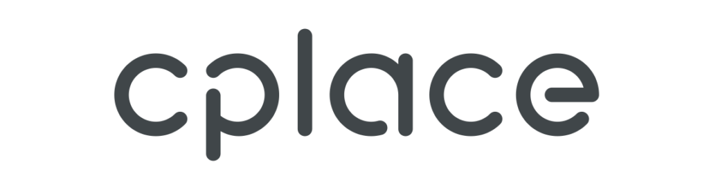 Logo von cplace in grau, Datacideres-Partner