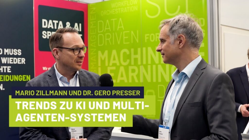 Vorschaubild zum Interview "Trends zu KI und Multi-Agenten-Systemen" mit Mario Zillmann von Lünendonk und Dr. Gero Presser von Dataciders