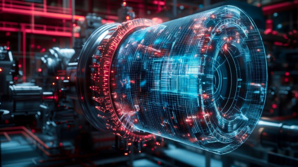 Darstellung eines futuristischen Engines