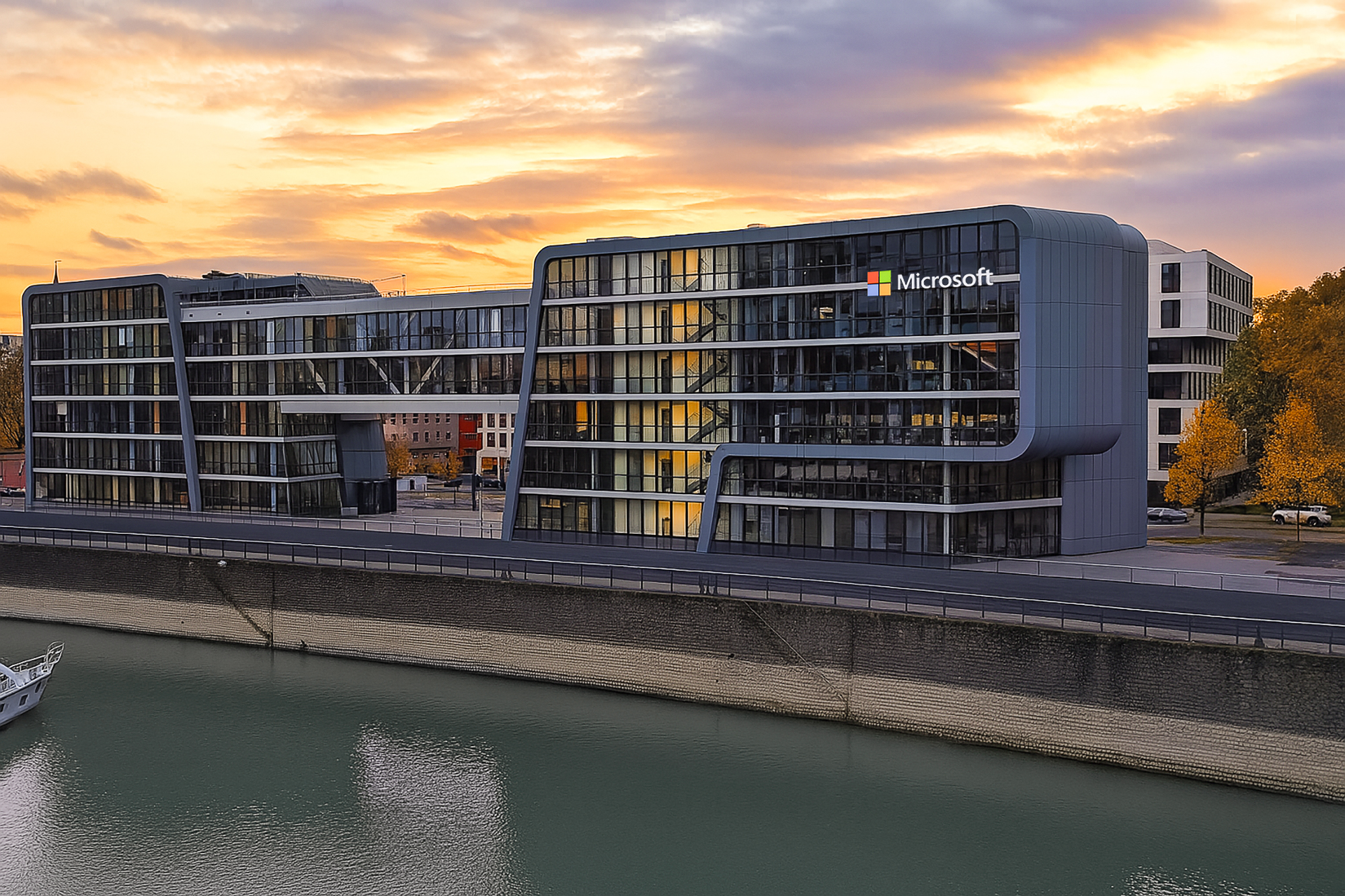 KI generiertes Bild des Microsoft Büros in Köln