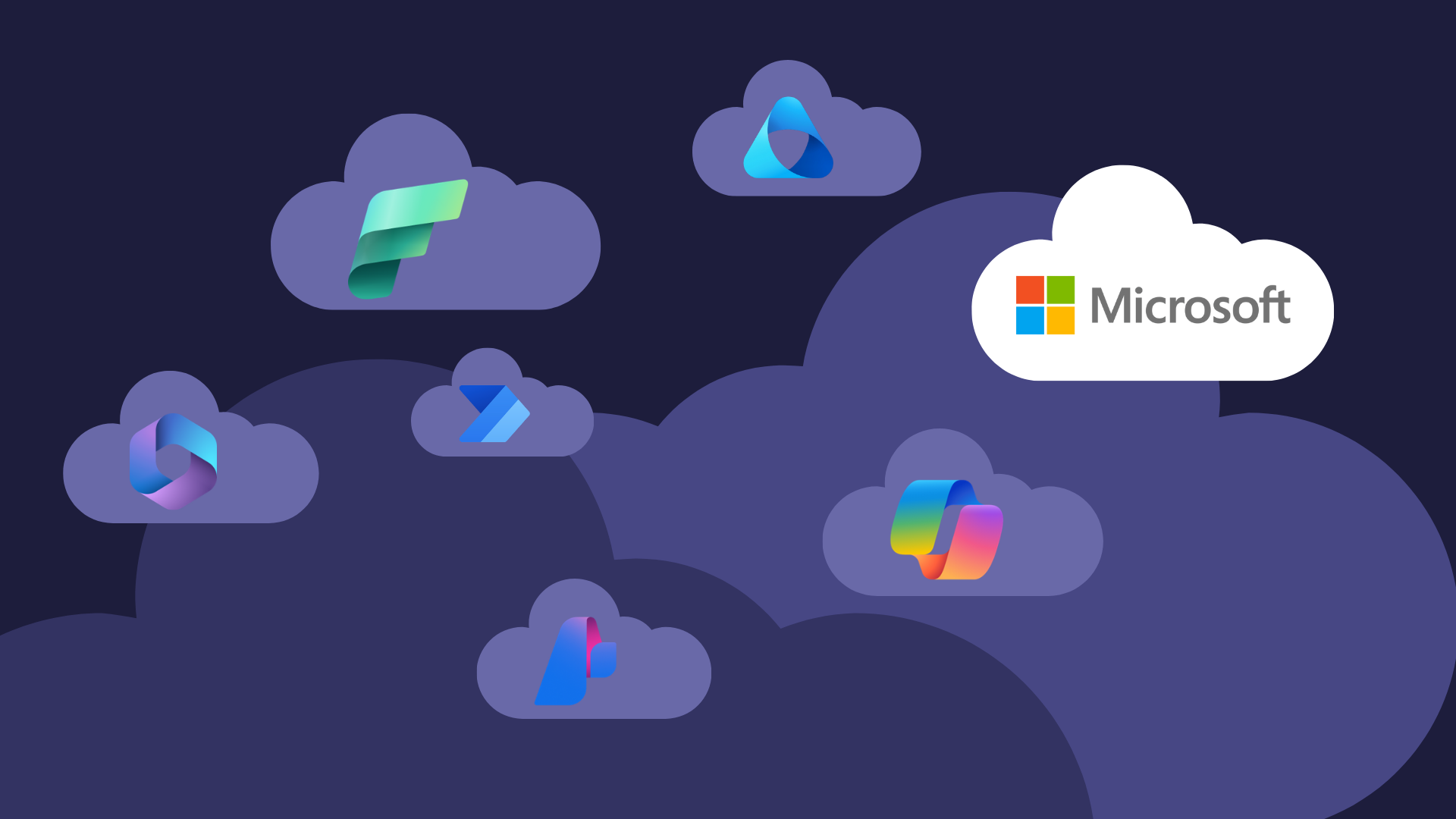 Darstellung der Microsoft Cloud Lizenzen in Form von Logos