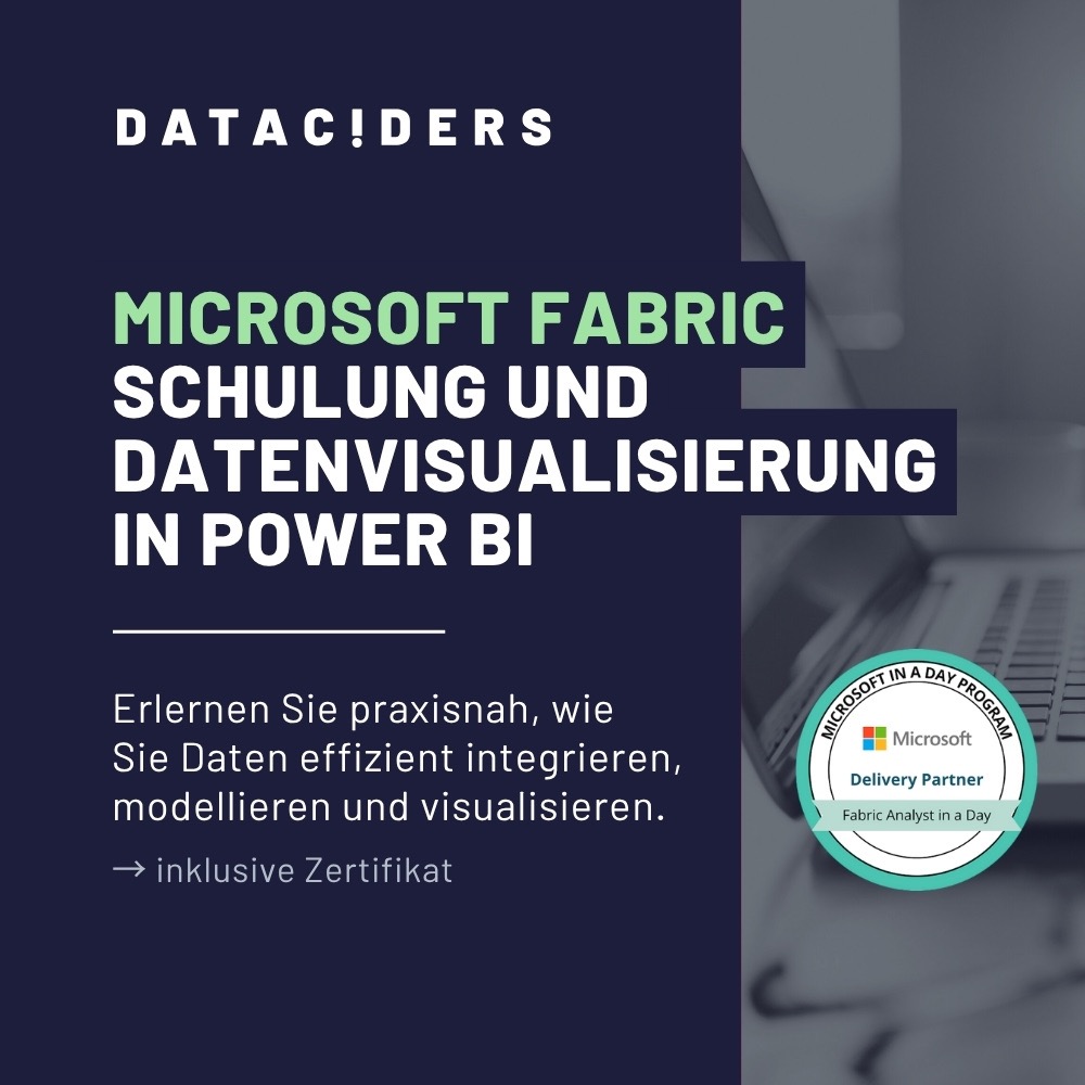 Produktbild Microsoft Fabric & Power BI Schulung von Dataciders