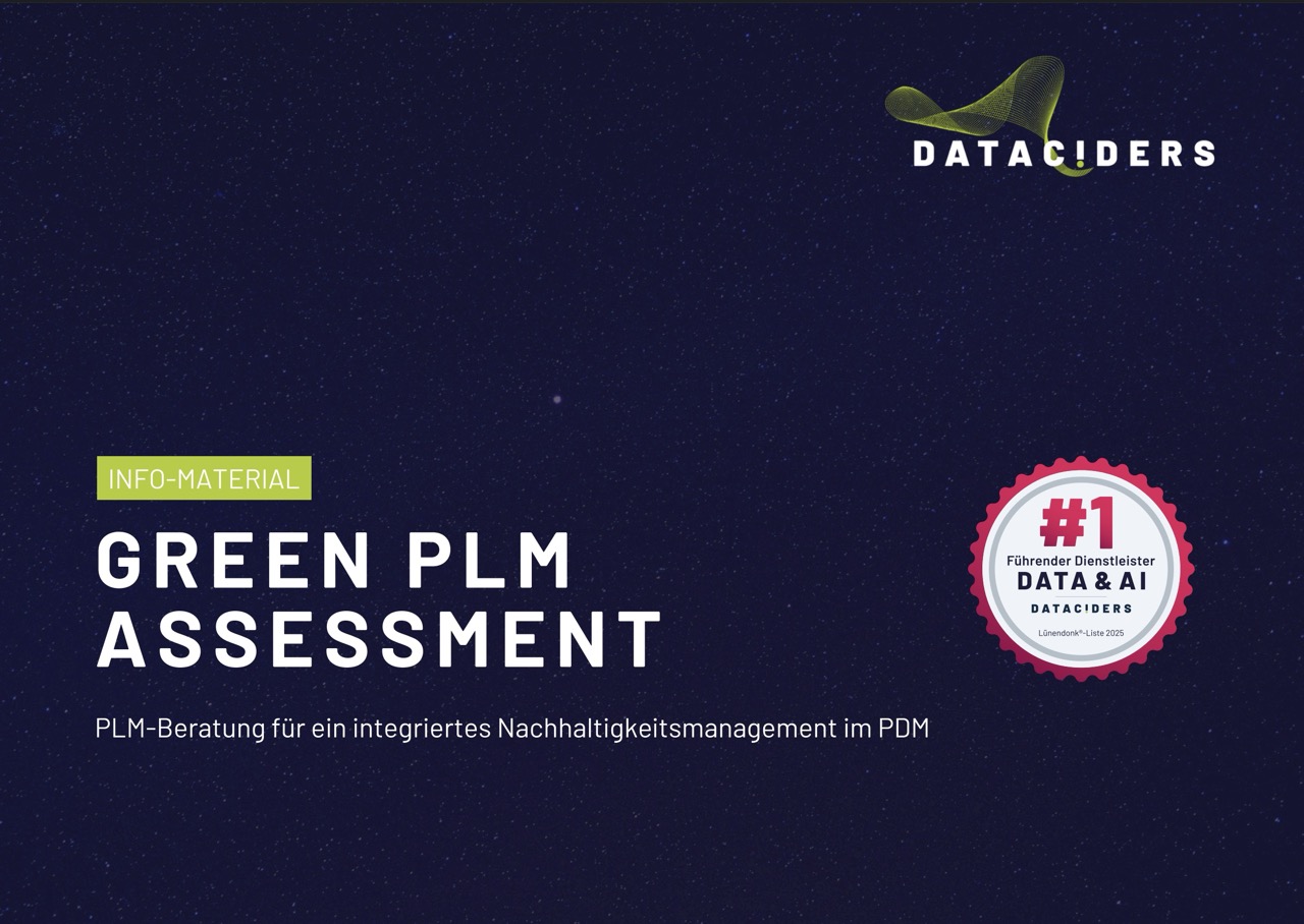 Vorschau Broschüre des Green PLM Assessments von Dataciders